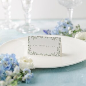Printed Place Cards Floral, Wedding Escort Cards