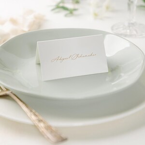 Name Place Cards Wedding, Printed, Folded or Flat