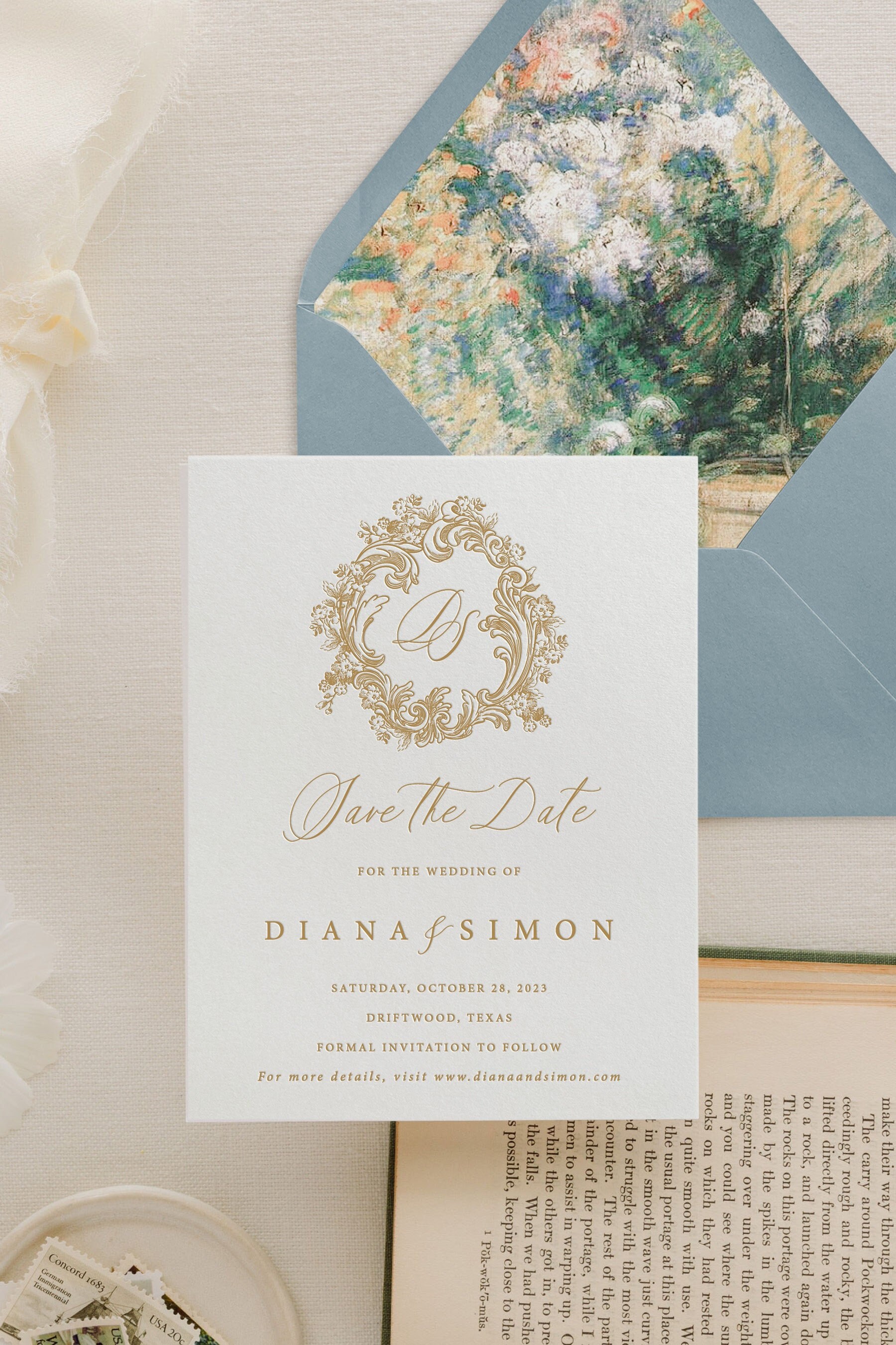 Diana  Save the Date — Betty Lu Paperie