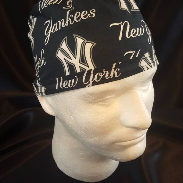 New York Yankees MLB Baseball Tie Back Surgical Scrub Hat