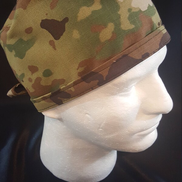 US Army Multi Cam Tie Back Surgical Scrub Hat Army ACU/Air Force OCP