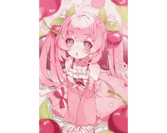 Sakura Miku Cherry Fall Poster (11x17)