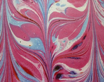 Origami paper marble red-blue of 15x15cm 30 sheets of marbled pattern to the folds and craft