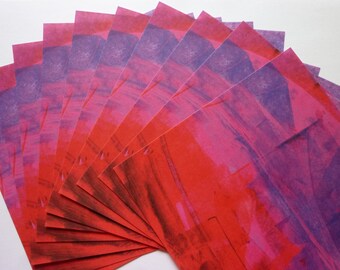 Origami paper red-pink-purple 15 x 15 cm 30 sheets