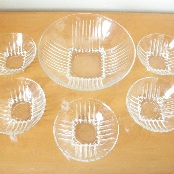 Glass Bowl Set Etsy