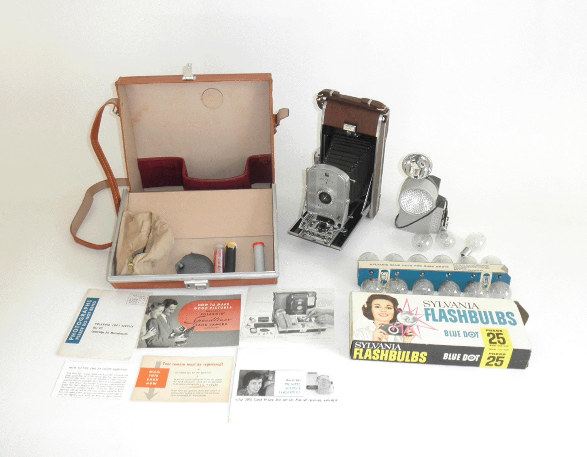 Vintage 1948 Polaroid Land Camera Model 95, With Case and Equipment - Etsy