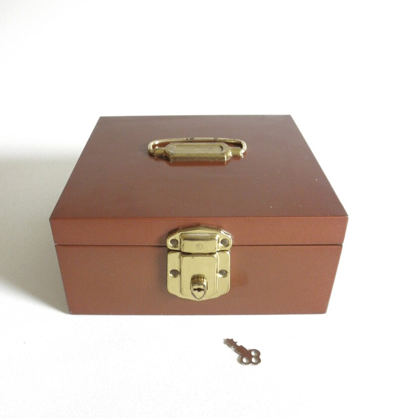 Vintage Porta File Check Box With Key by Hamilton Metal Etsy