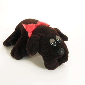 Vintage 80s POUND PUPPY Stuffed Animal 8&quot; Small Plush Dog, Tonka 1985 Pound Puppies
