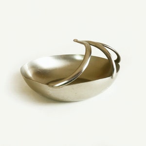 Vintage Metawa Holland Pewter Bowl- Real Pewter Etain Pur F2- Mid Century Modern Pewter Bowl
