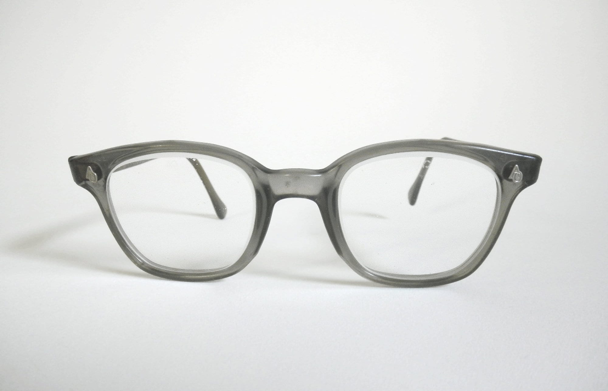 Mid Century American Optical Safety Glasses: Gray AO Flex Fit