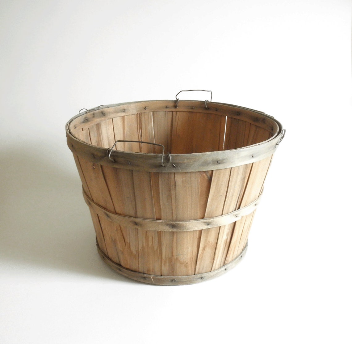 Vintage Orchard Harvest Basket/ Bushel Basket Country Etsy