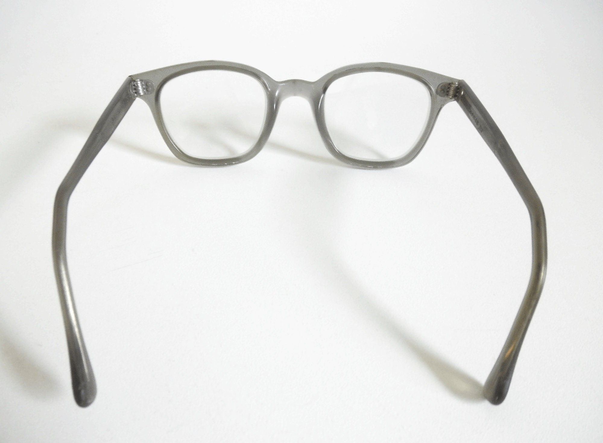 Mid Century American Optical Safety Glasses: Gray AO Flex Fit