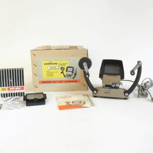 Vintage Vernon 8mm Movie Editor Model 606 Working Lights, Comes with HPI Film Splicer and Supplies