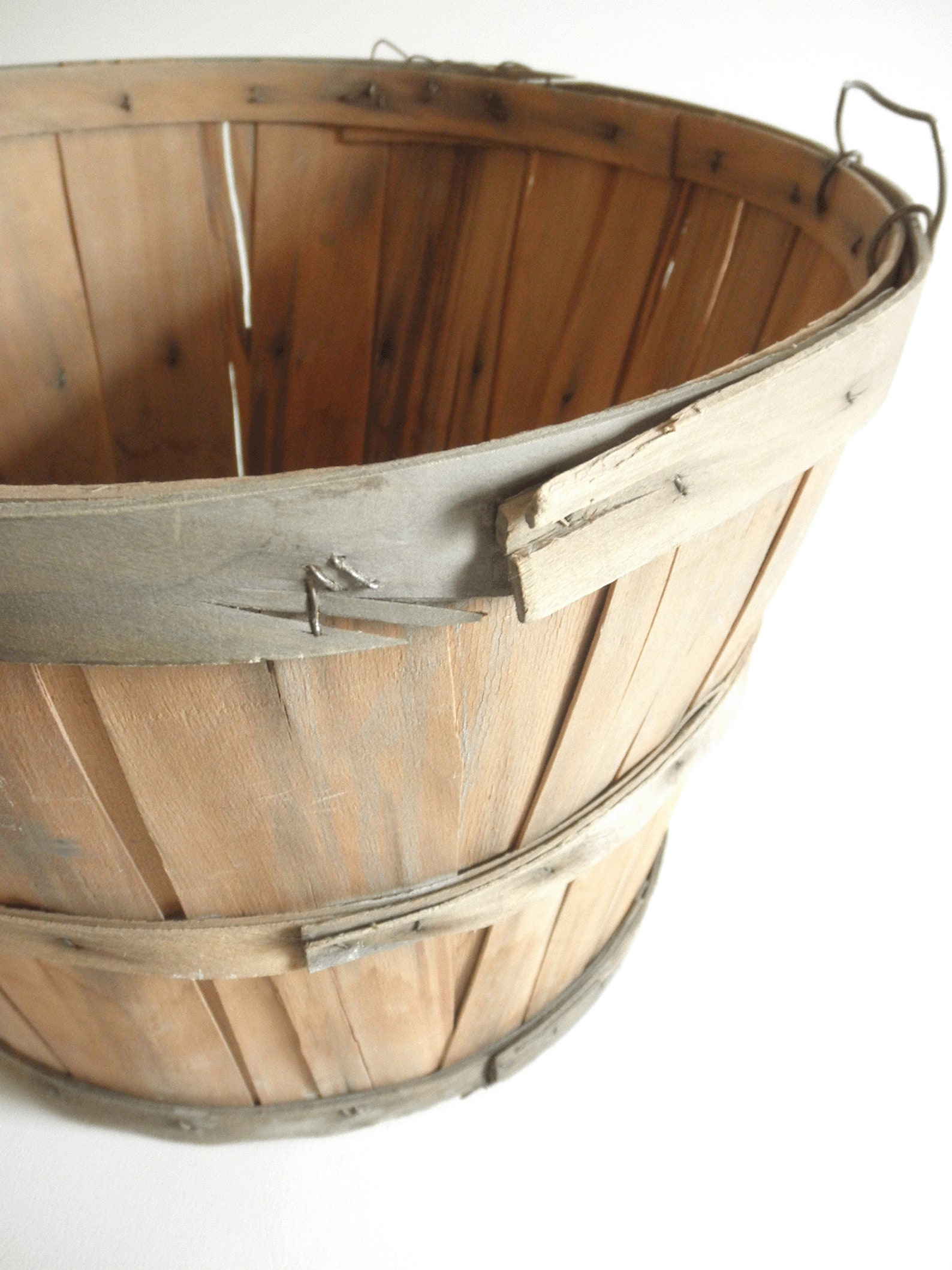 Vintage Orchard Harvest Basket/ Bushel Basket Country Etsy