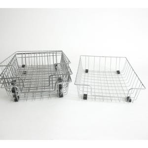 Vintage Wire File Tray Metal Baskets, Set of 5, MCM Industrial Office Home Storage