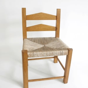 F56211EC: Antique Rush Seat Oak & Maple Childs Chair - Etsy