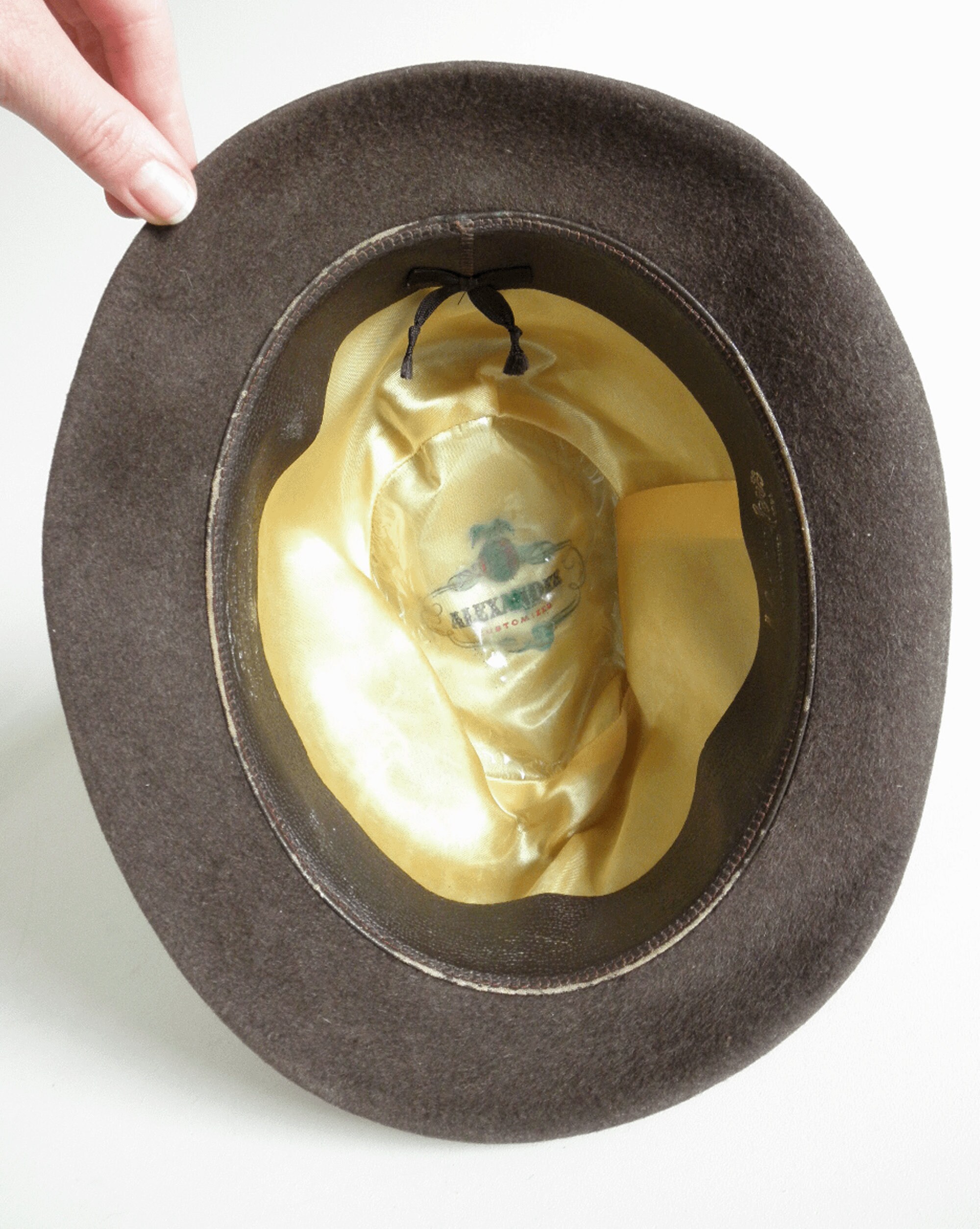 Vintage Smart Alex Brown Wool Wide Brim Hat with Feather Trim Elevate your winter looks with the Halesworth Fedora from  main image 2