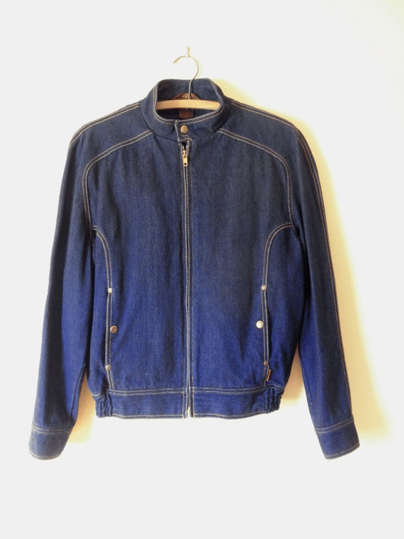 dark purple jean jacket