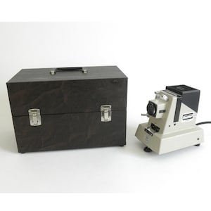 Vintage 1960s Audiscan Film Strip Projector with Original Case