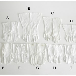 Vintage White Gloves- Choice of Assorted Gloves from the 1950&#39;s Era- Ladies Evening Gloves, Formal Dress Gloves, Tea Party Gloves