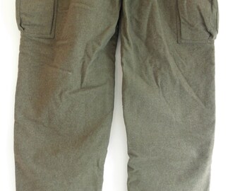 Vintage 1960s US Military Wool Cargo Pants - Niemann & Co. - W30 X