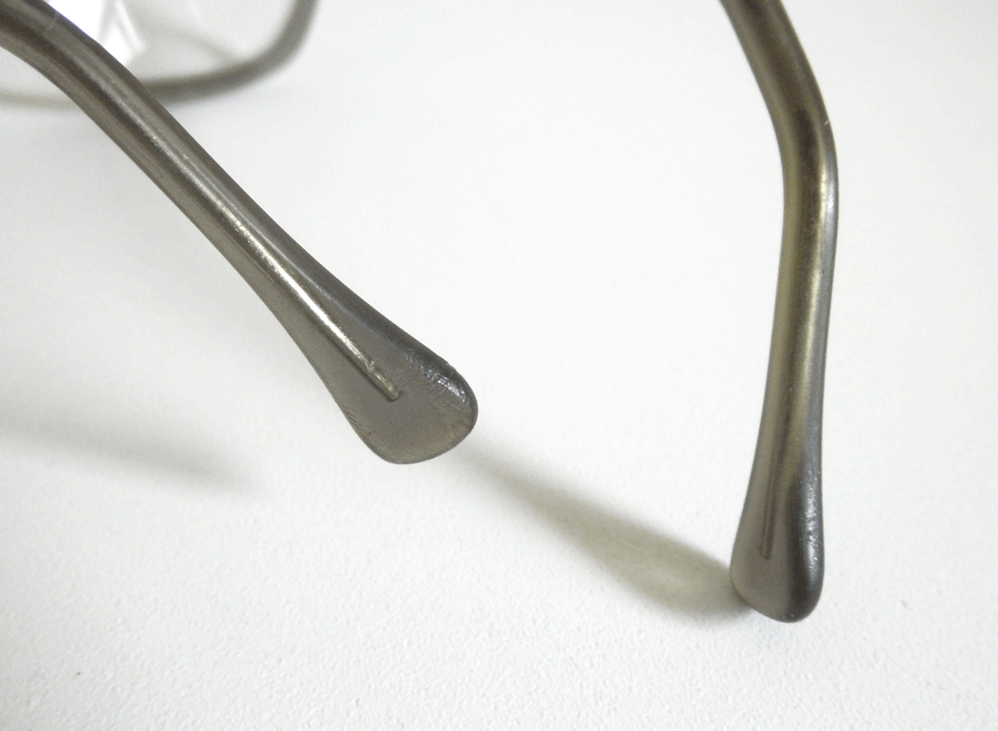 Mid Century American Optical Safety Glasses: Gray AO Flex Fit 