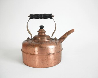 Vintage Copper Tea Kettle OPA Finland - Peltiteosoy Helsinki Vintage Copper Tea Kettle OPA Finland - Peltiteosoy Helsinki