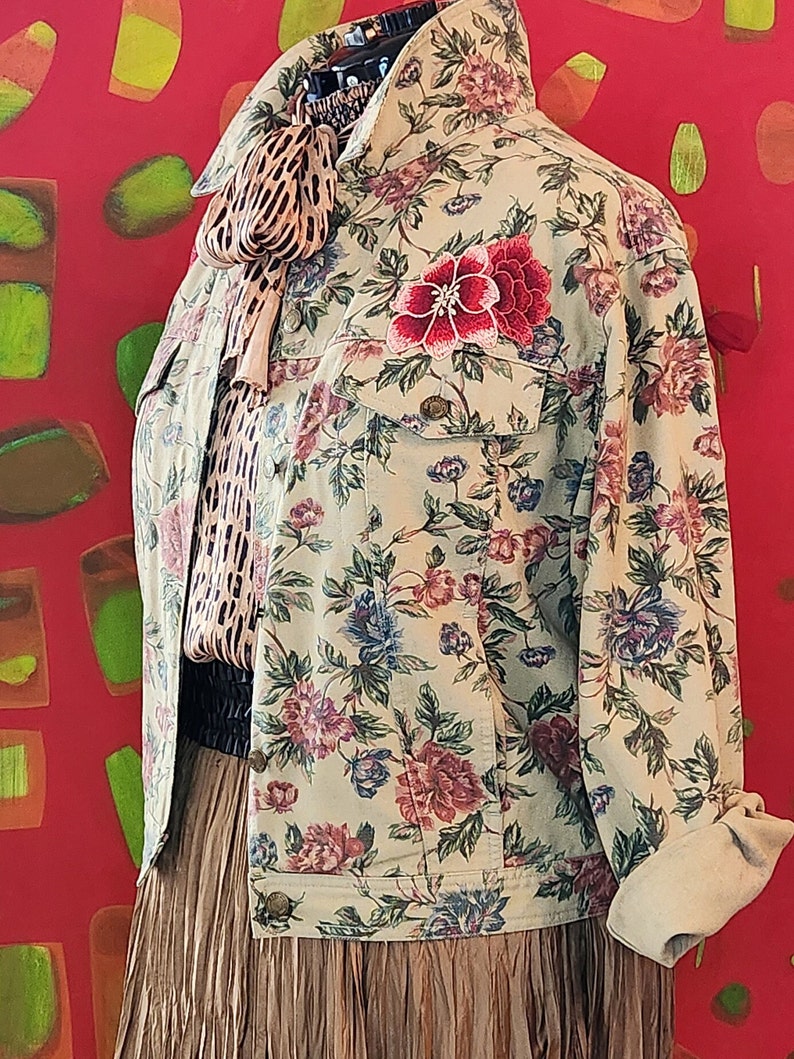 Rebecca Floral Denim Jacket main image 1