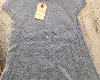 Babyblue wool dress