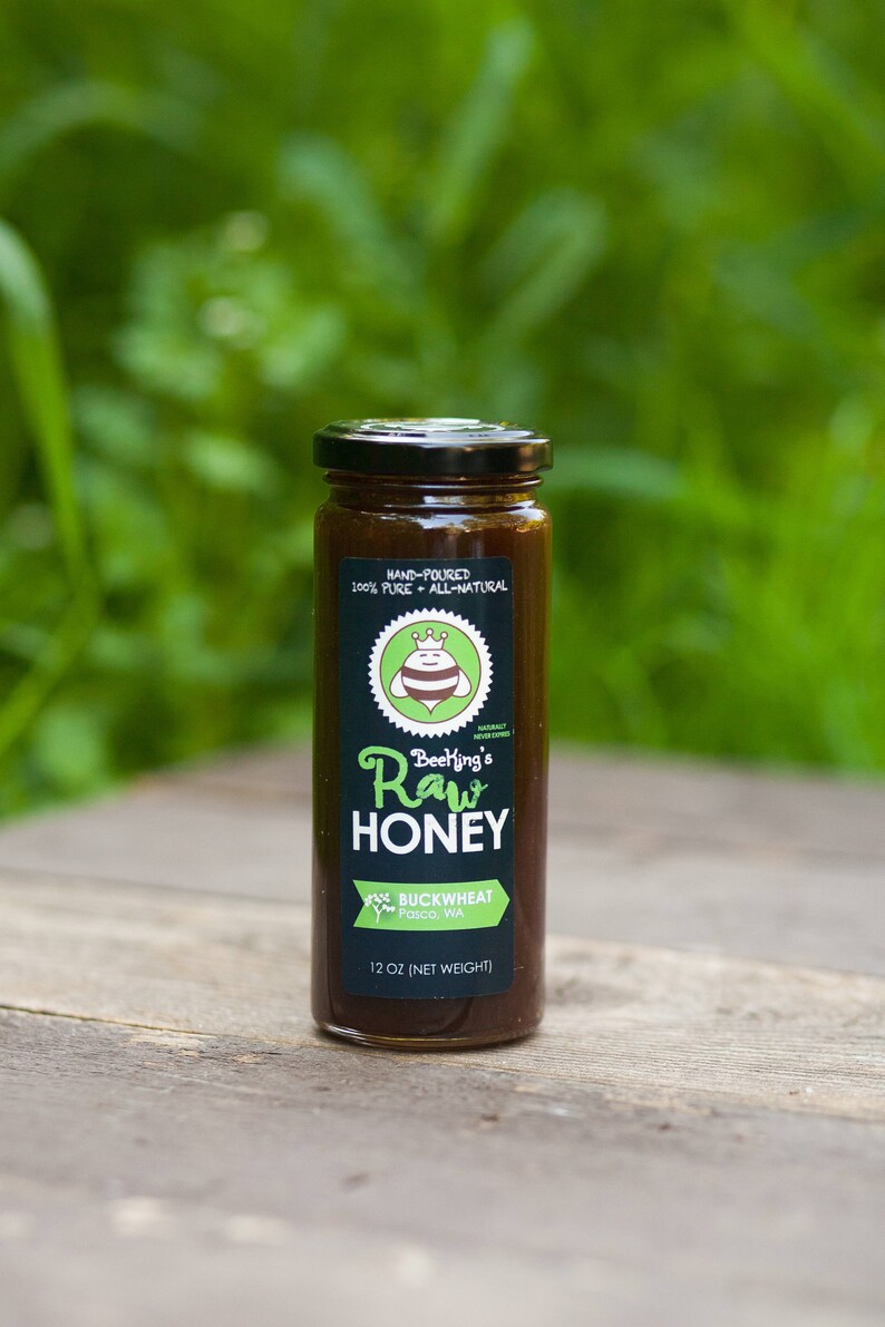 Buckwheat Raw Honey Buckwheat 12 Oz Jar Natural Buckwheat Etsy