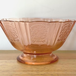 Vintage Pink American Sweetheart Glass Footed Sherbet (1 left). MacBeth-Evans Co. Only from 1930-1936.