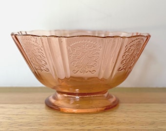 Vintage Pink American Sweetheart Glass Footed Sherbet (1 left). MacBeth-Evans Co. Only from 1930-1936.