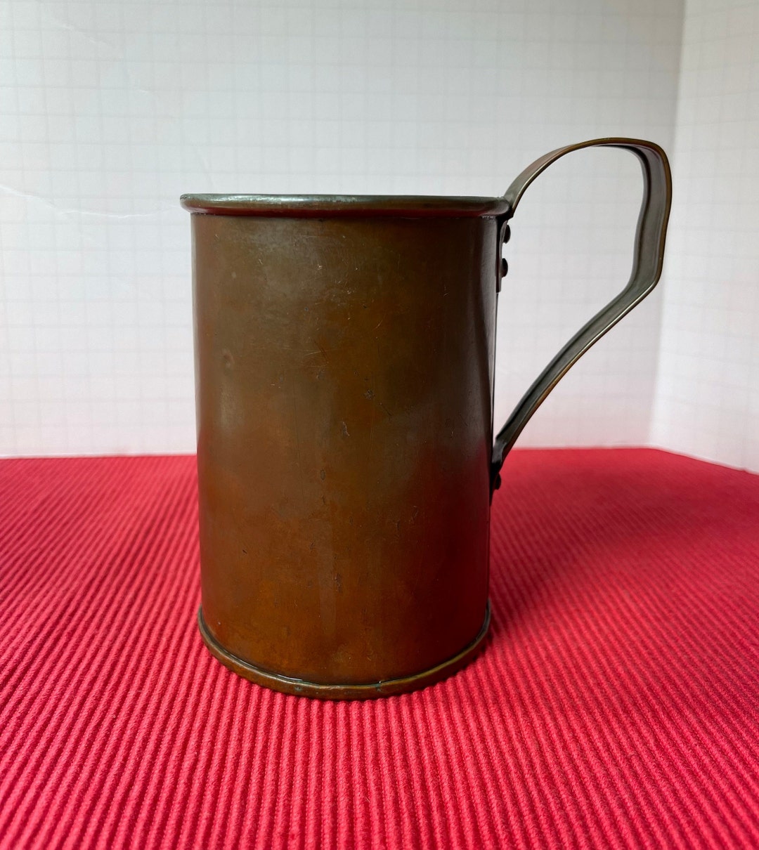 Antique Copper Tankard. Rustic Farmhouse or Barware From Arts - Etsy