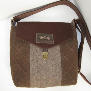 purse,tote,handbag,carry on,handmade,travel bag,clutch,go green,upcycle,felted,plaid,messenger bag,crossbody purse