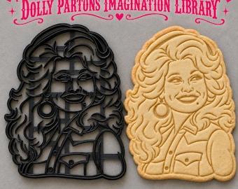 Dolly Parton koekjesvormpje - 100% van de opbrengst wordt gedoneerd.