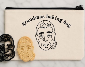 Cortadores de galletas personalizados con forma de cara y estuche