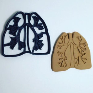 Lungs Cookie Cutter 3D Printed