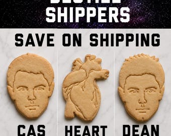 Juego de cortadores de galletas Destiel Supernatural