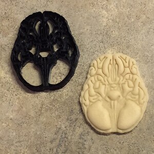 Underside of the Brain Cookie Cutter 3D Printed