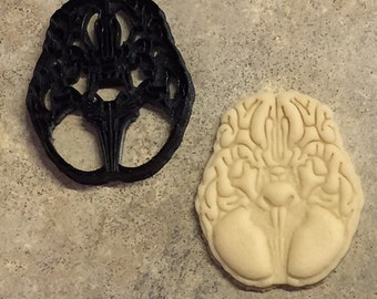 Parte inferior del cortador de galletas del cerebro 3D impreso