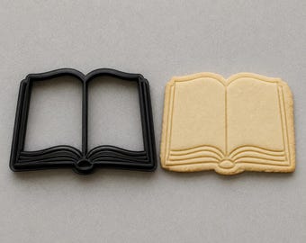Cortador de biscoitos em formato de livro