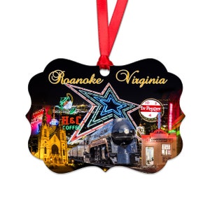 Roanoke Ornament, Roanoke, Star City Ornament, Ornament, Christmas Ornament, Holiday Ornament