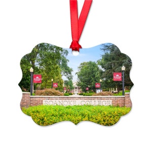 ROA College Ornament, Salem  Ornament, Salem Virginia, Salem, Roanoke County, Maroon Ornament