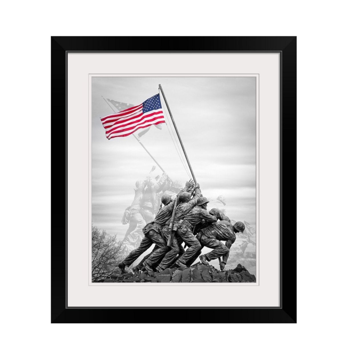 Iwo Jima Marine Corps War Memorial, Marine Print, Military Print