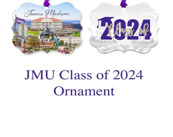 JMU Class of 2024 Benelux Ornament, JMU, James Madison, JMU Ornament, Gift Item