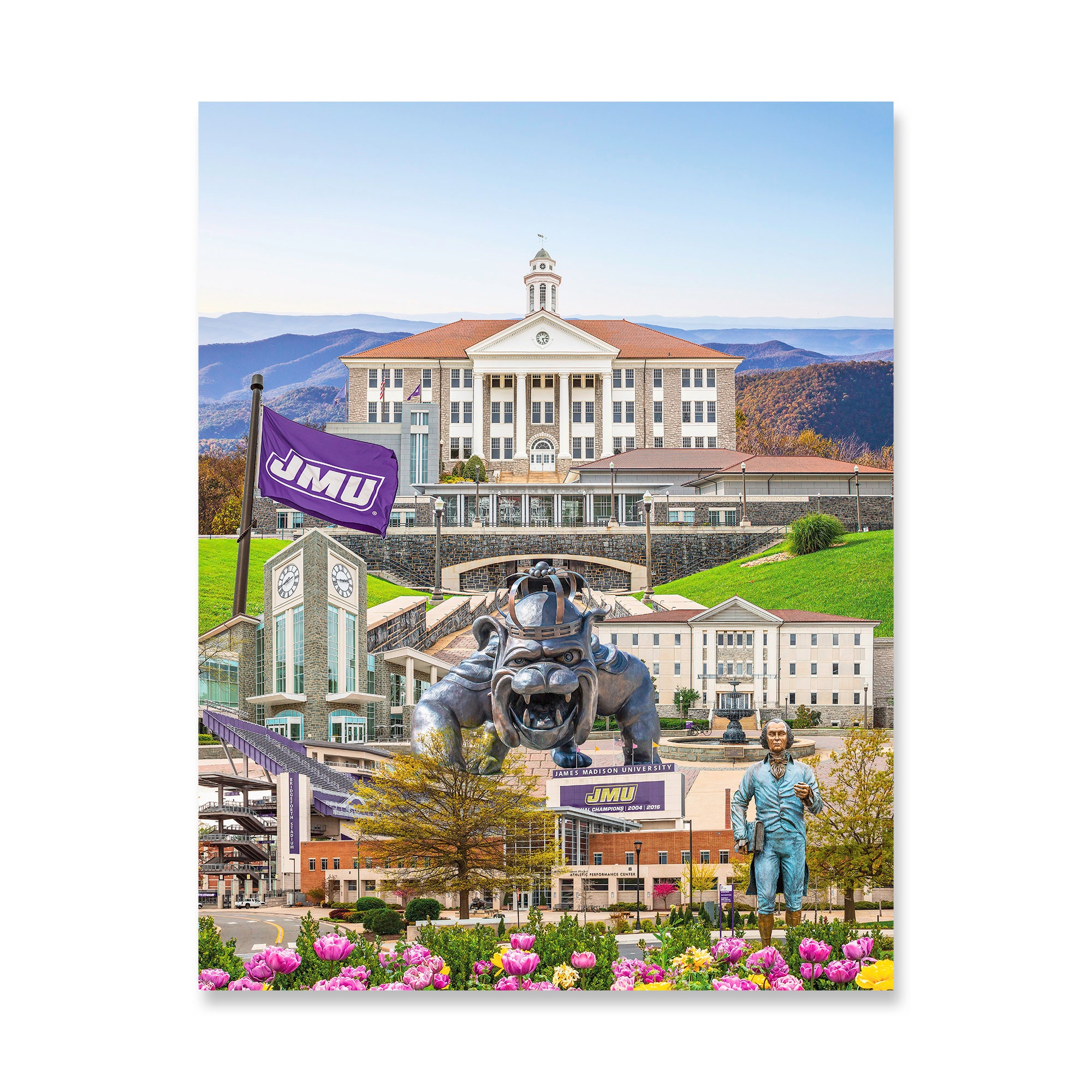 James Madison University Collage 1002 Etsy UK