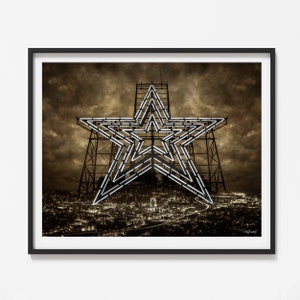 Roanoke Star, Mill Mountain Star, Roanoke, Star City, Roanoke Print