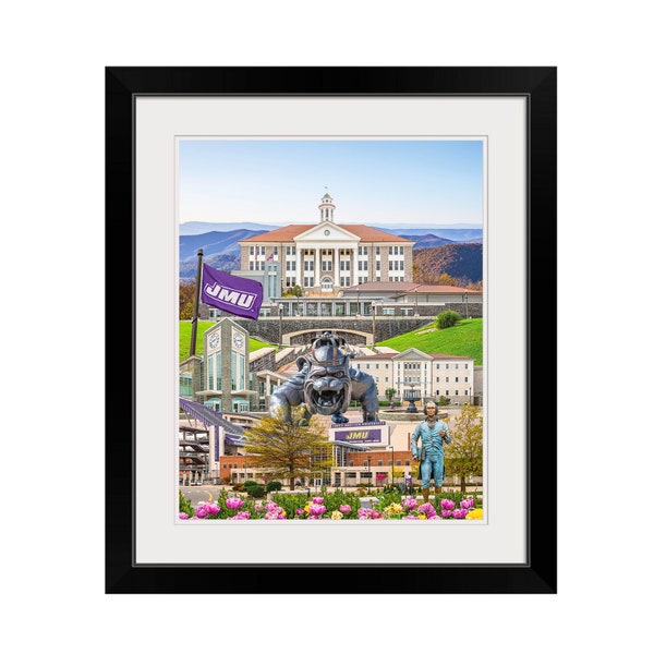 James Madison University Collage, JMU, JMU Print, James Madison, Harrisonburg Print