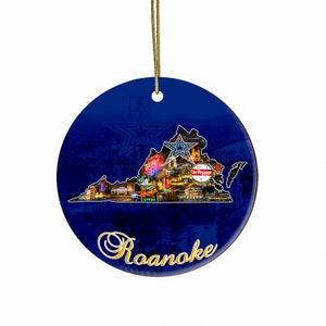 Roanoke Ceramic Ornament