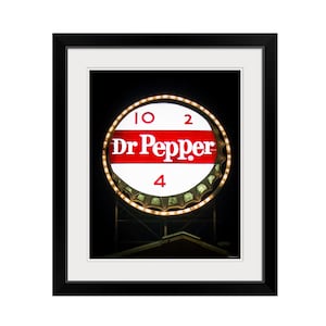 Dr. Pepper Neon Sign, Dr Pepper, Roanoke Print